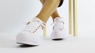 white all star clean lift trainers