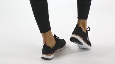 skechers black and gold trainers