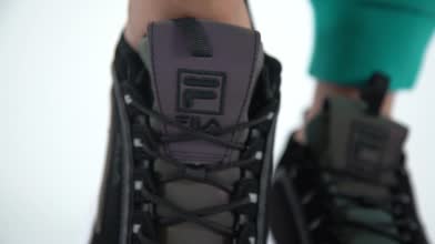 black and purple fila shoes