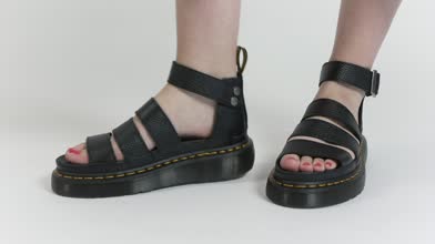 Womens Black Dr Martens Clarissa Quad Sandals | schuh