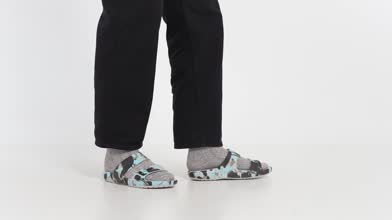 Mens Grey & Black Crocs Classic Camo Sandals | schuh